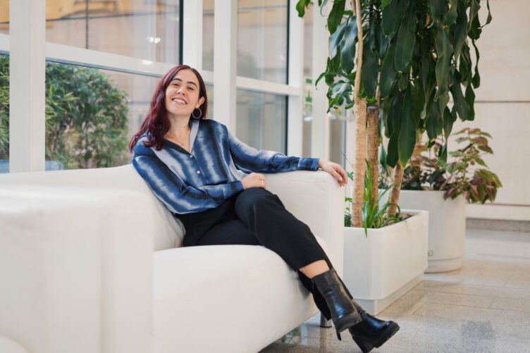 La investigadora del grupo de Oncología Experimental del CNIO Elena Zamorano. /Christian Esposito. CNIO